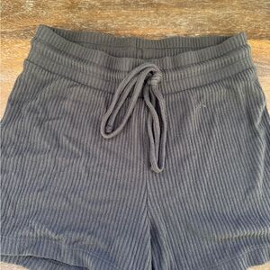 GAP Black Ribbed Athletic Shorts